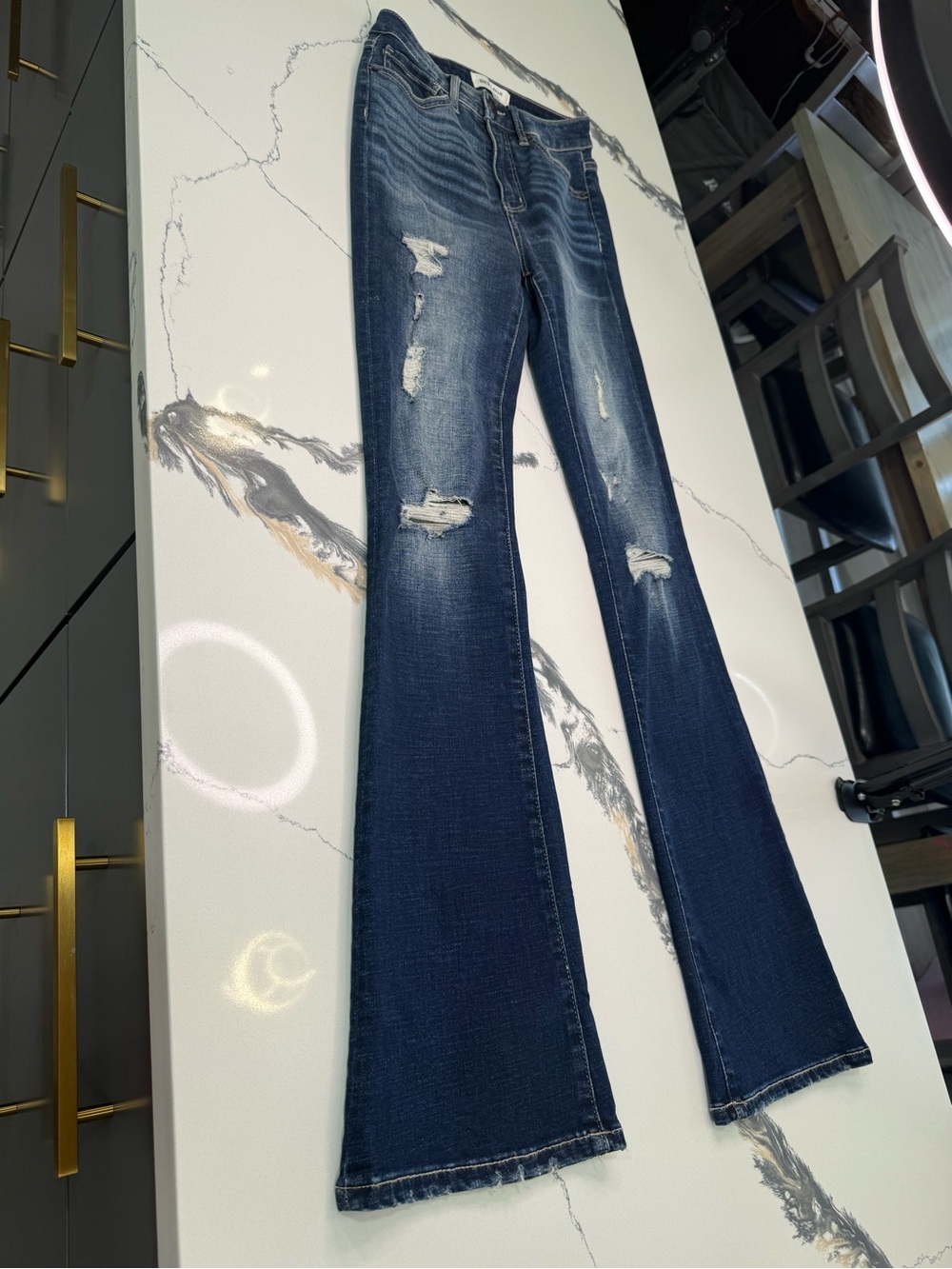 Buckle BKE Jeans Womens 26x33.5 Blue Billie Slim Fit High Rise Flare Bootcut